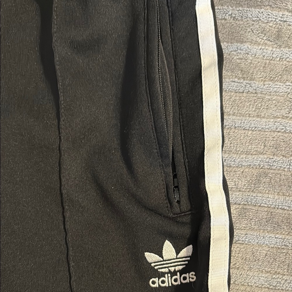 Adidas Kids Black Track Pants - Picture 3 of 3